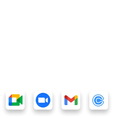 Integraties van monday.com met tools zoals Google Meet, Zoom, Gmail en een kalender, voor naadloze samenwerking en communicatie.