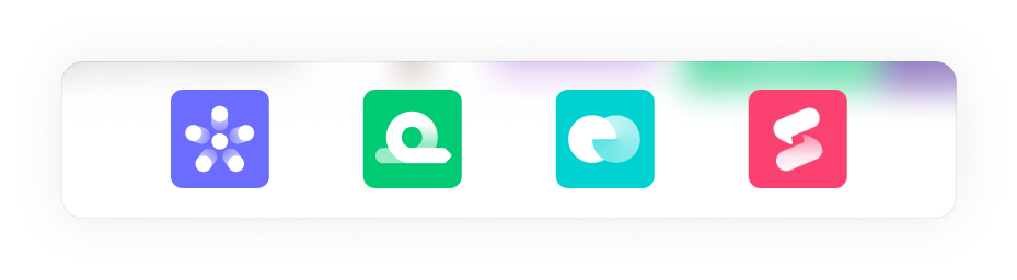 Iconen van monday.com applicaties, inclusief functies voor samenwerking, ontwikkeling, workflowbeheer en procesoptimalisatie.